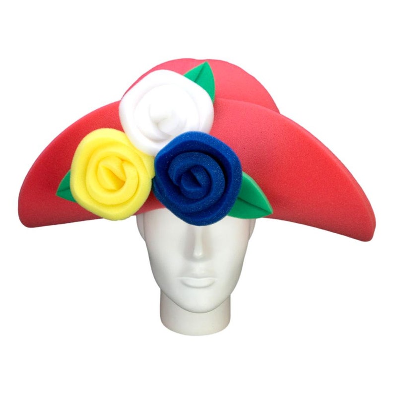 Foam Party Hats Roses Lady Hat Rose Hat for Women Wide Etsy