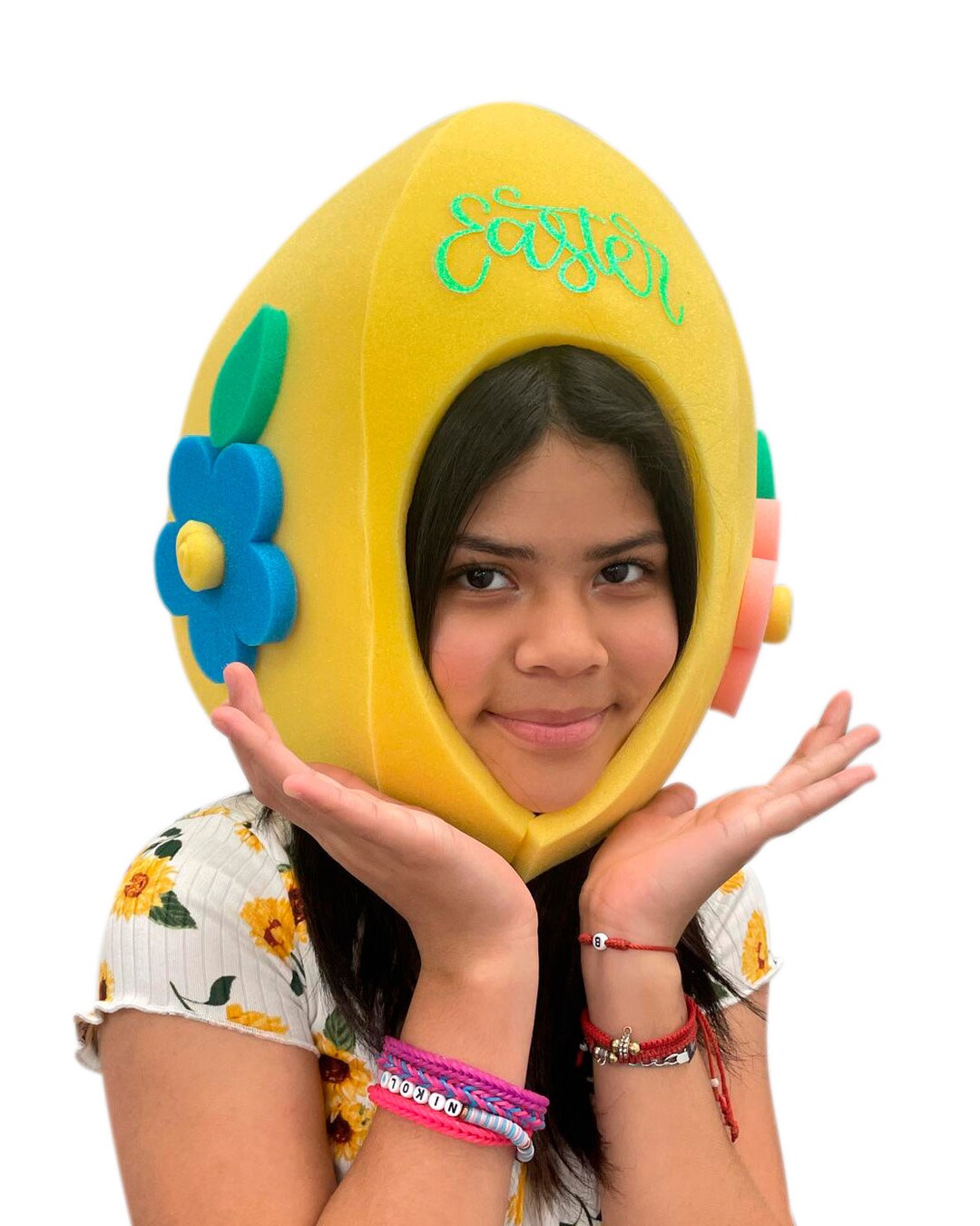 Foam Party Hats Decorated Easter Egg Mask Hat - Easter Hat - Happy ...