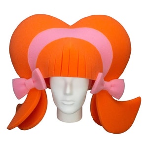Foam Party Hats Headband & Bows Wig Photobooth Props Drag Queen Wig ...