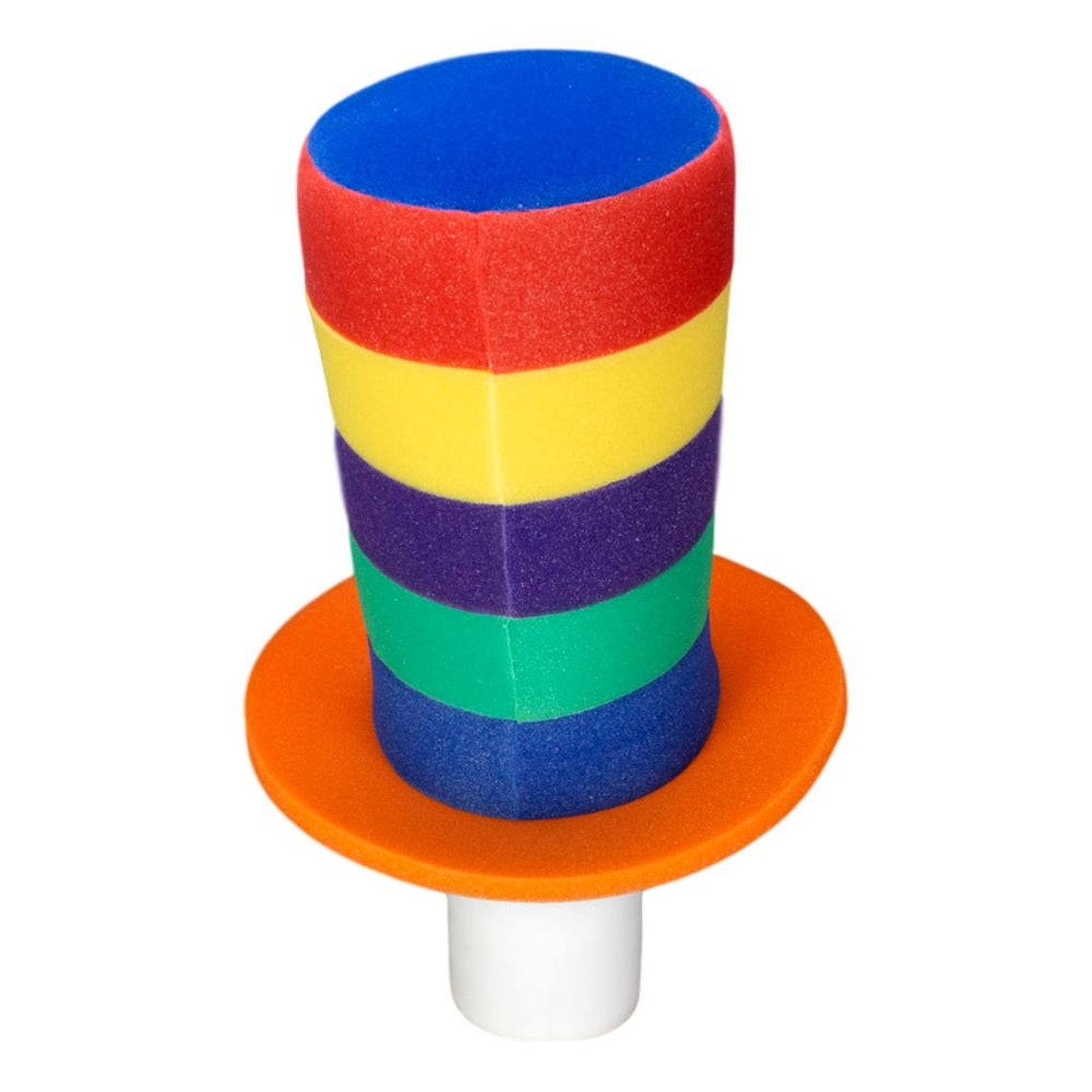 Foam Party Hats Rainbow Top Hat Crazy Hat Rainbow Hat Etsy
