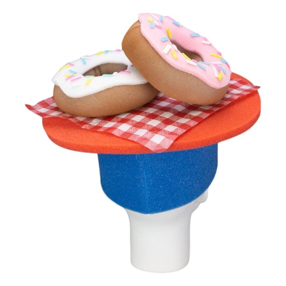 Donut-Becher Aus Kunststoff, 12 Stück – Mit Deckel & Strohhalm, 680 Ml, Für Partys & Unterwegs