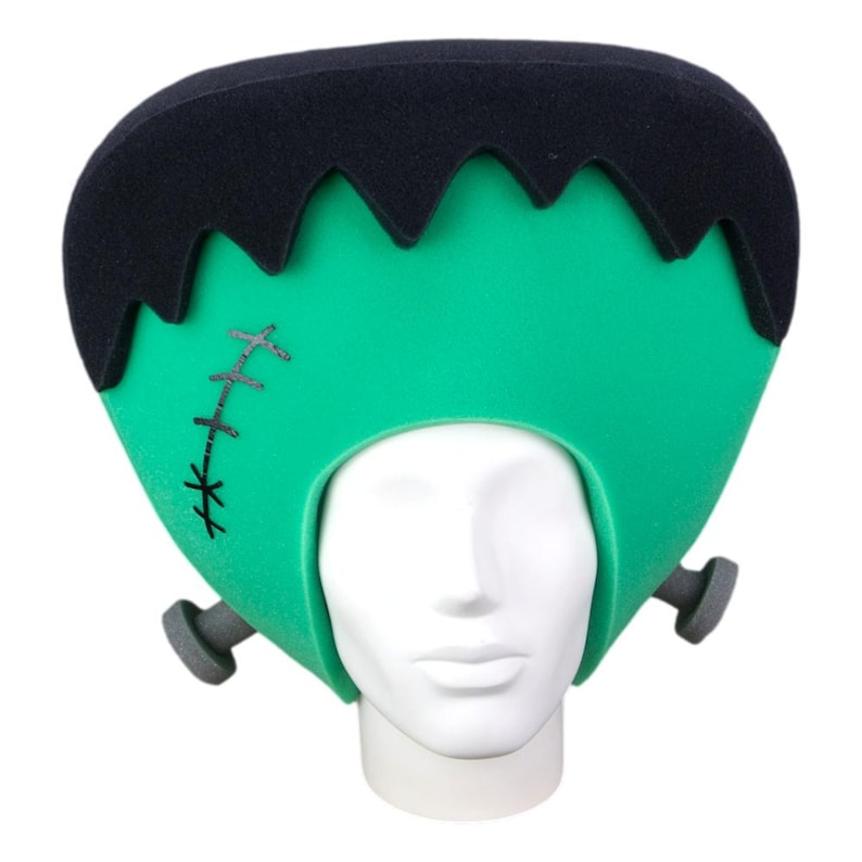 Foam Party Hats Frankenstein Wig - Halloween Decor Hat - Halloween Costume Hat - Halloween Adults and Kids Hat - Happy Halloween Hat -Spooky image 1