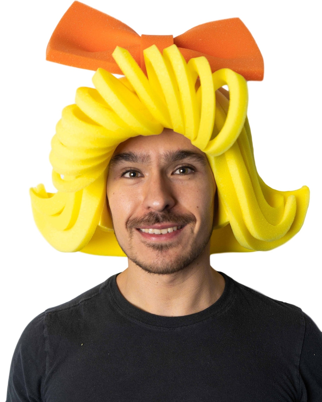 Foam Party Hats Curls and Bow Wig Drag Queen Wig Photo Booth Props