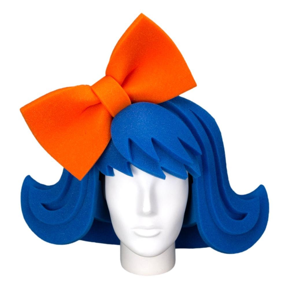 Foam Party Hats Wig With Large Bow Cosplay Wigs Drag Queen