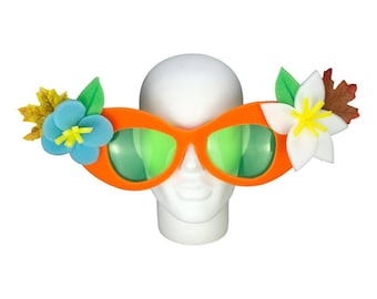 Foam Party Hats - Party Glasses - Adults Party Favors - Retro Classic Sunglasses - Photo Props Glasses for Adults Teens - Hippie Sunglasses
