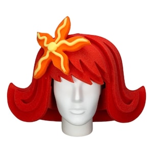 Foam Party Hats Mermaid Wig - Mermaid Crown Wig - Mermaid Costume Wig - Mermaid Favors Wig - Little Mermaid Wig - Mermaid Decor Wi