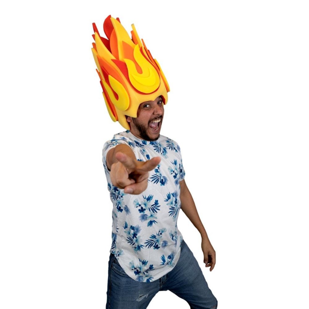 Foam Party Hats Foam Flames Wig Anime Wig Orange Fire Wig - Etsy Foam Party Hats Foam Flames Wig Anime Wig Orange Fire Wig - Etsy