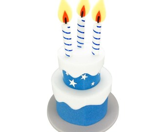 Cappello Compleanno Candelina 1 Anno Corona Di Compleanno In Torta Finta Compleanno - Foto 2