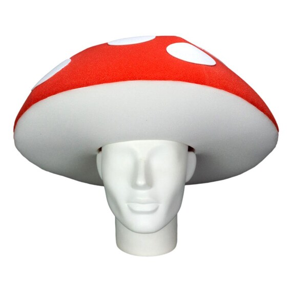 Foam Party Hats Mushroom Head Hat Vegan 