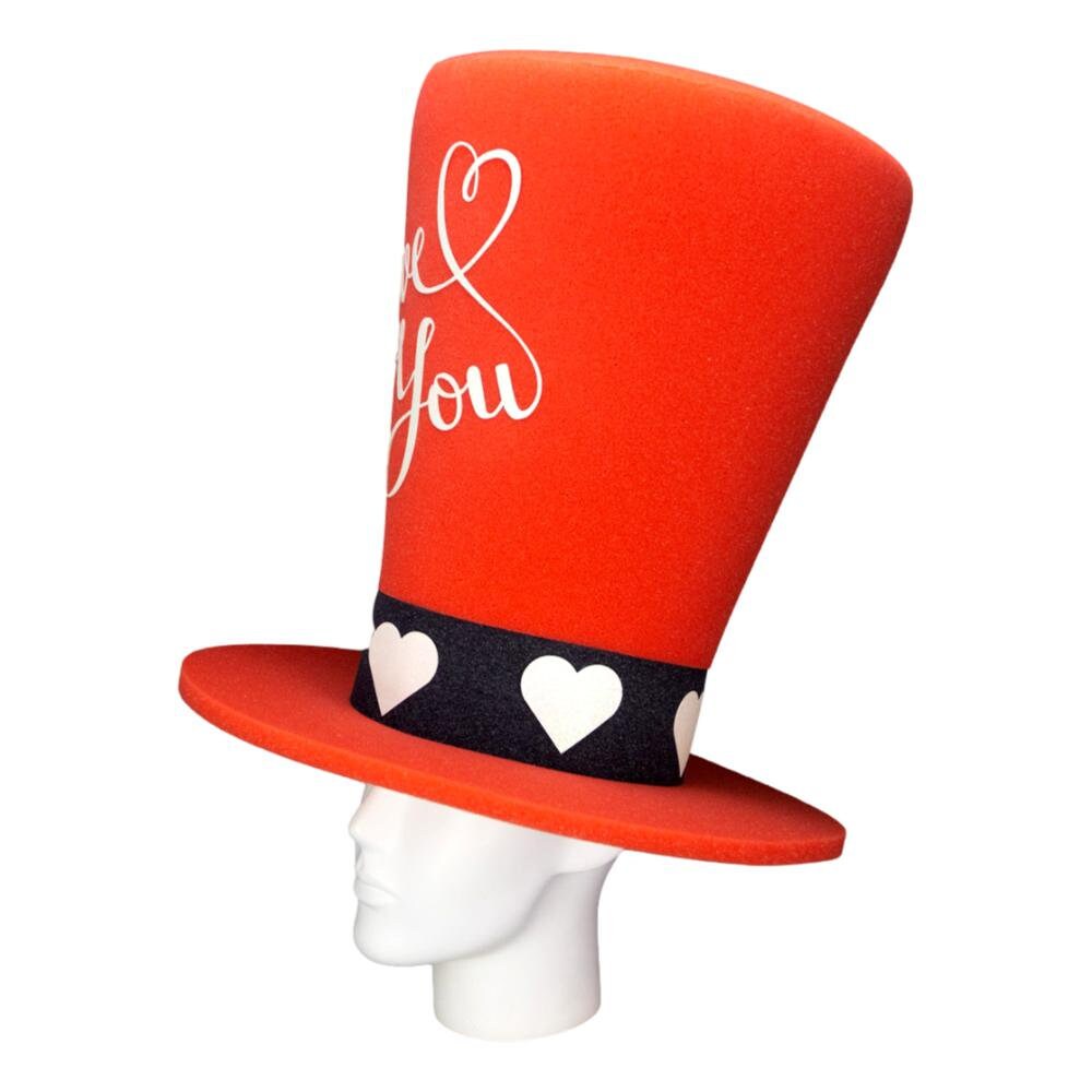 Foam Party Hats Valentines Day Wide Top 