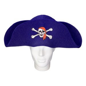 Foam Pirate Hat - Simple Pirate Hat - Pirate Cosplay Hat - Pirate Patch Hat - Pirate Party Decorations - Pirate Costume for Women and Men