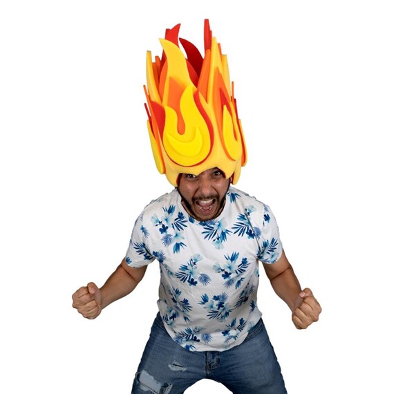 Foam Party Hats Foam Flames Wig Anime 