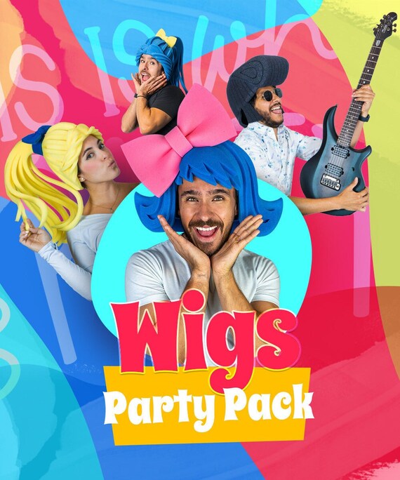 Foam Party Hats Foam Wigs Party Pack 20 Foam Wigs Cosplay Etsy