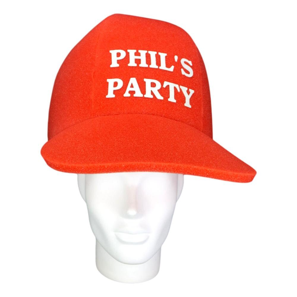 FOAM PARTY HATS Custom Message Giant Baseball Hat Crazy Hat Etsy