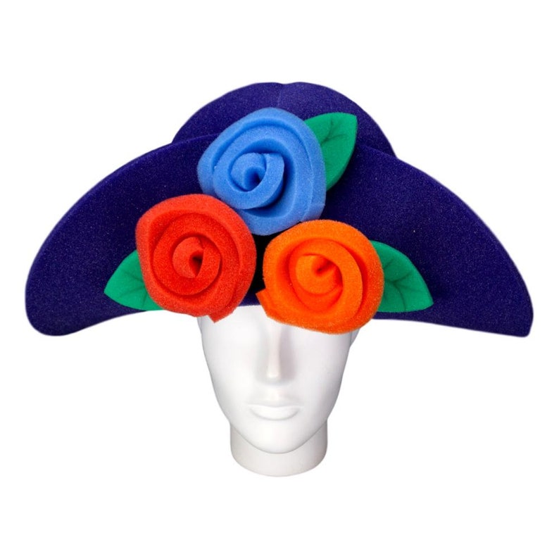 Foam Party Hats Roses Lady Hat Rose Hat for Women Wide Etsy