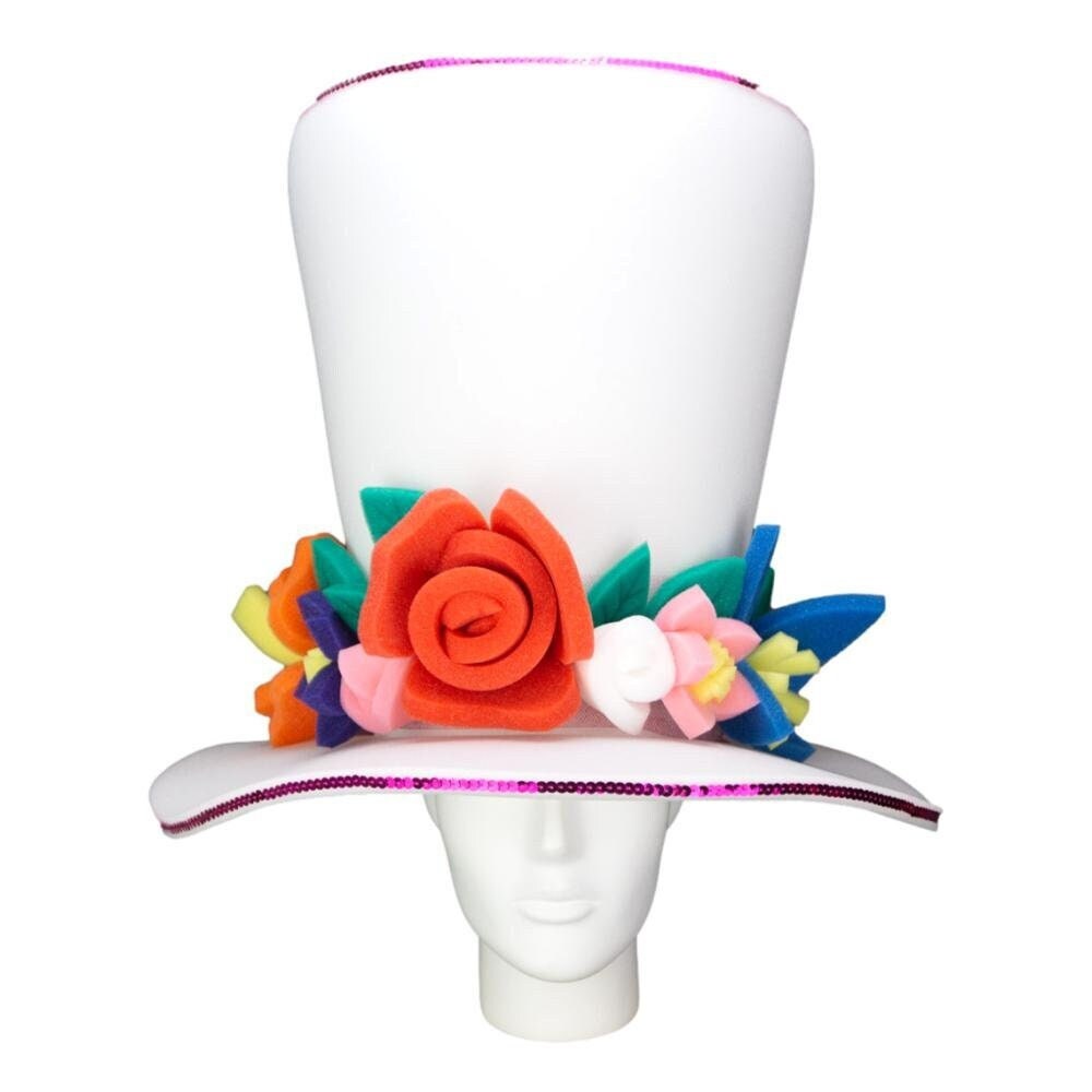 Foam Party Hats Varied Flowers Bride 