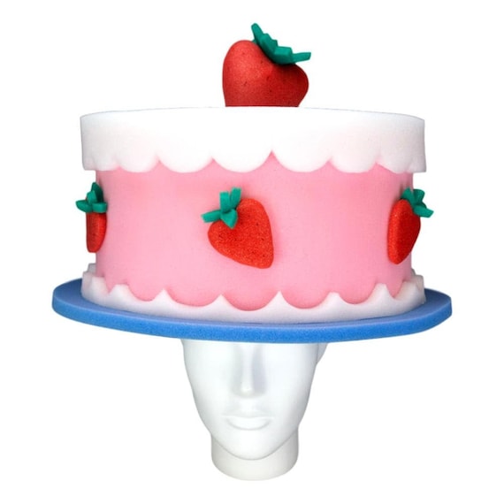 Foam Party Hats Strawberry Cake Hat Happy Birthday Cake Hats - Etsy Foam Party Hats Strawberry Cake Hat Happy Birthday Cake Hats - Etsy