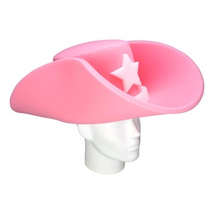 Foam Party Hats Giant Cowgirl Hat - Personalized Gift Hat - Handmade Cowgirl Hat - Cowgirl Bachelorette Hat - Cowgirl Hat for Women