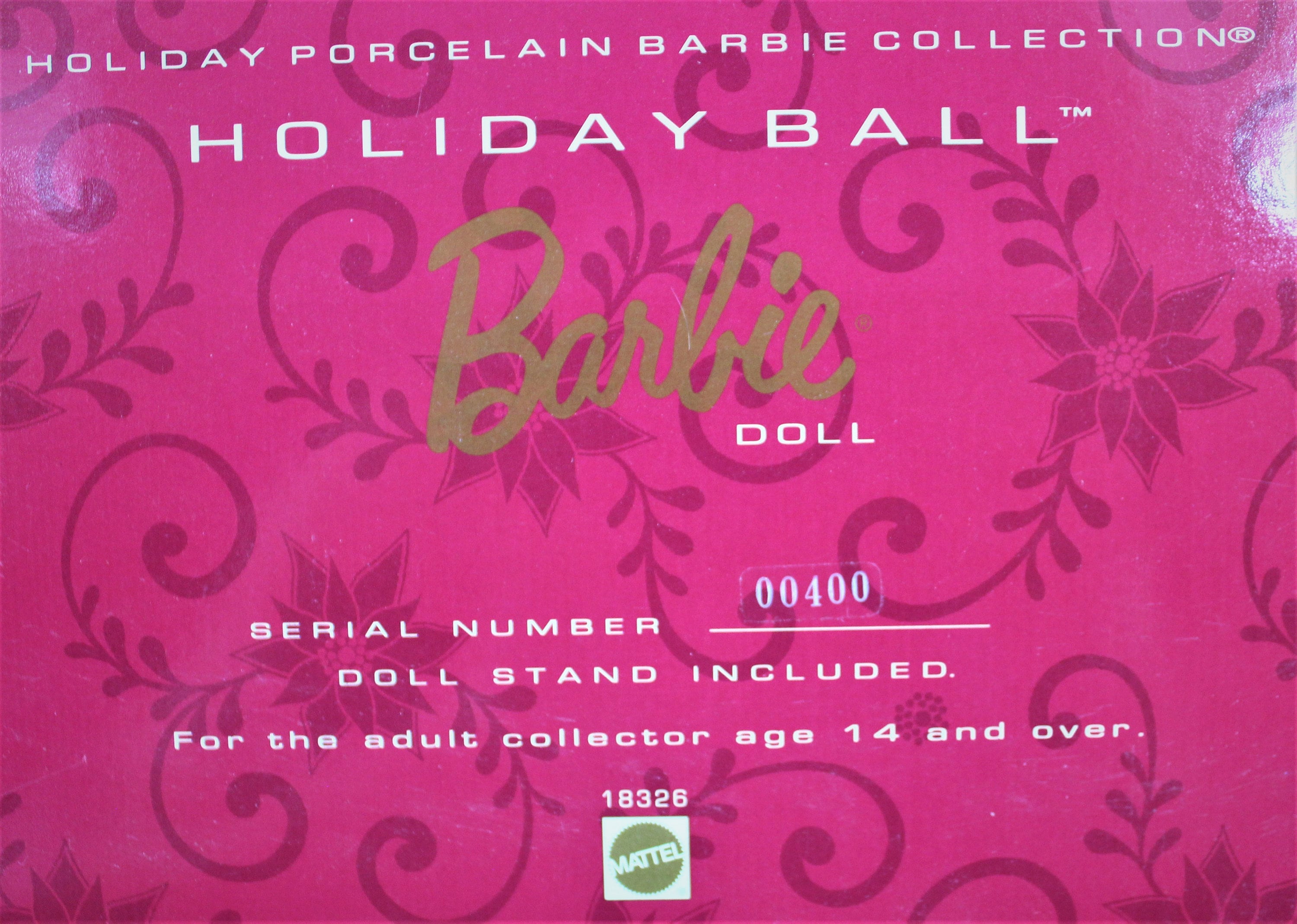 Slutpris för BARBIEDOCKA, Holiday Ball, Porcelain Barbie