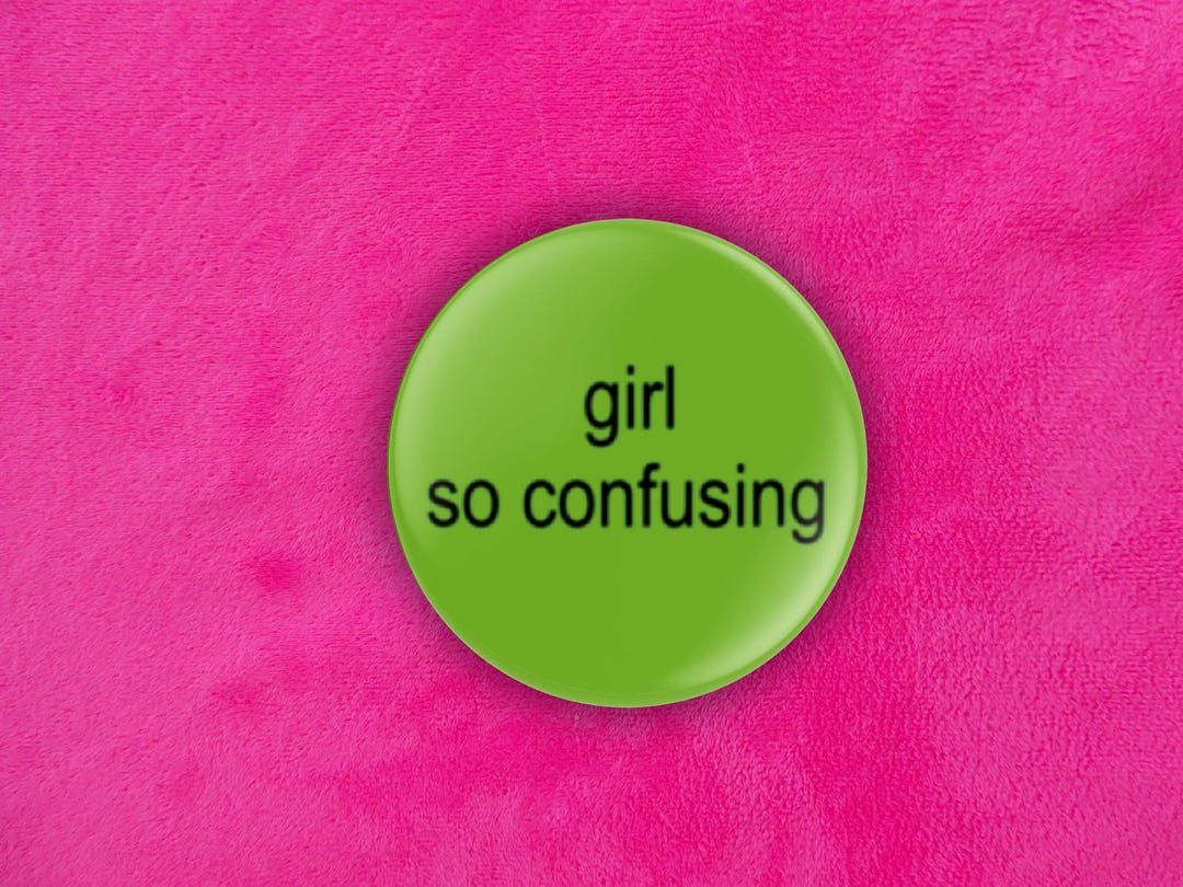 Pin Button Badge - Girl so Confusing - Charli Xcx, Lorde, Brat, Music ...