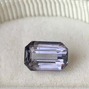Natural Unheated Spinel - Metallic Gray Spinel 2.2ct Long Emerald Cut 8.9x6x4.3mm Fine Jewelry- Spinel Jewelry - 1558