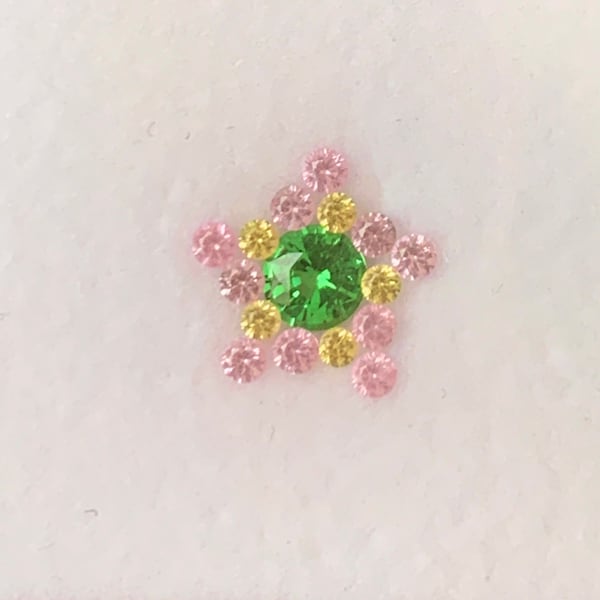 Natural Tsavorite Garnet 0.575 ct 5.12*5.16*3.16 mm Round Cut Certified- Green Garnet Jewelry -1889