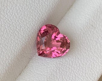 auf halten für P-1.98 CT Natürliche Hot Pink Turmalin -7.95X8.5X5.15 mm - Herzform - Atemberaubende lebendige rosa Turmalin -Excellent Luster