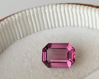 Natural Spinel - Metallic Plum Pink Spinel 1.56CT 5.9x7.8x3.6mm - Emerald Cut - Spinel Jewelry - Magenta Spinel - 1650