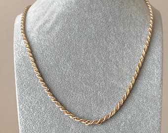 ティファニー ツイストロープチェーンネックレス スターリング