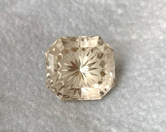 8.14 CT Natürlicher Gelber Turmalin Smaragd Cut 12x11x9 mm Turmalin Schmuck -1634