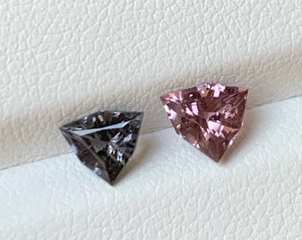 Natural Spinel Geo Trillion Cut - Grayish Pink 0.87 ct - Spinel Jewelry - Fancy Cut Spinel KZ1376
