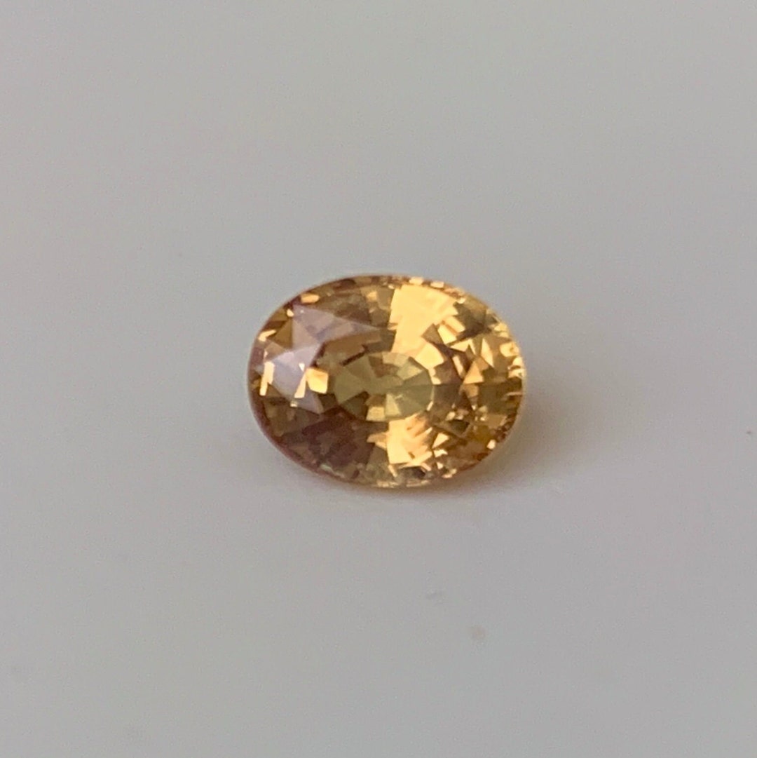 1.47 CT Natural Sapphire - Vivid Yellow Sapphire Oval Cut - 5.6x7