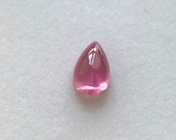 5.57ct Natural Sweet Pink Tourmaline Pear Cabochon  13.3x8.5x5.9 mm Tourmaline Jewelry- Tourmaline Pendant  1762