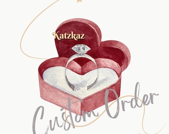 Diseño CAD personalizado - Joyería personalizada - Anillo de compromiso / Pendientes / Colgantes a medida