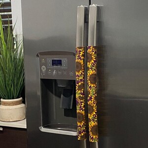 Sunflowers Fabric Refrigerator Handle Cover