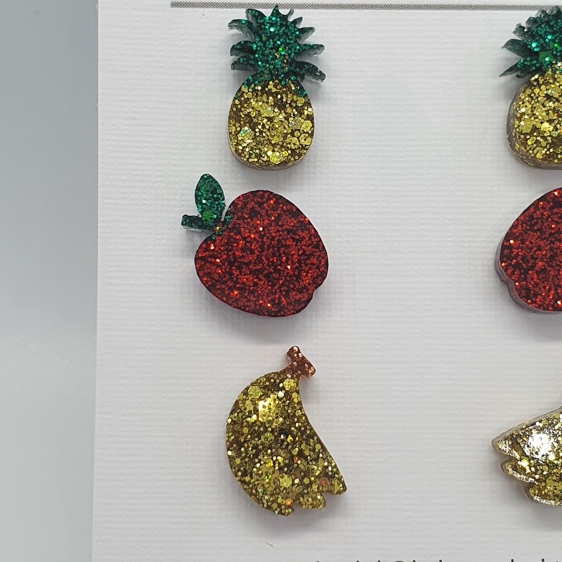 3 Pack Assorted Fruit Stud Earrings Hypoallergenic Etsy