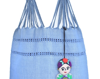 Artisanal Mexican Handbag | Handwoven in Cotton | Authentic