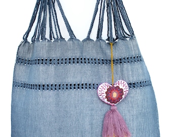 Artisanal Mexican Handbag | Handwoven in Cotton | Authentic