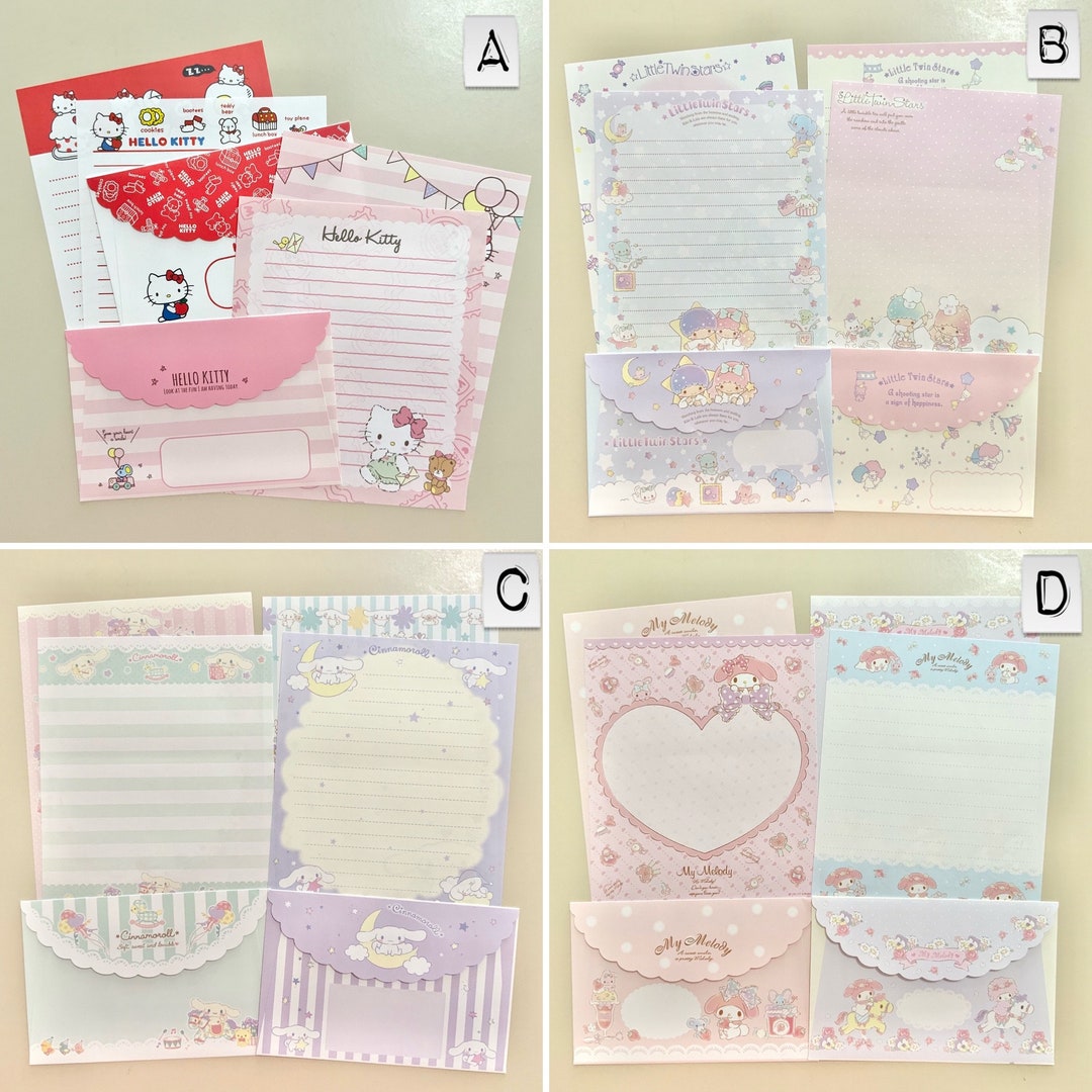 2017 Series Cute Kawaii Character Letter Set Sampler 4 Etsy