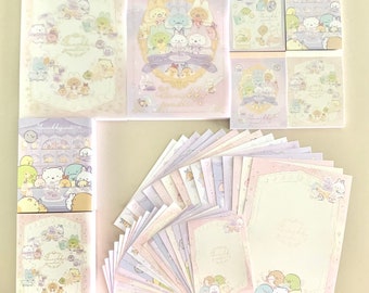 Ensemble d'échantillons de feuilles pour mémos Sumikko Gurashi « Charme lapin mystérieux » San-X, février 2024.