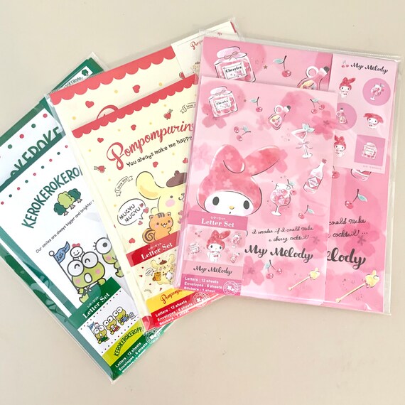 Kawaii Cute Stationery Letter Writing Sets Melody Purin Etsy Australia