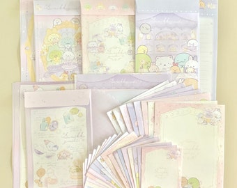 San-X Feb 2024 Sumikko Gurashi “Mysterious Rabbit Charm” Letter Set and Memo Sheets Sampler Bundle Pack.