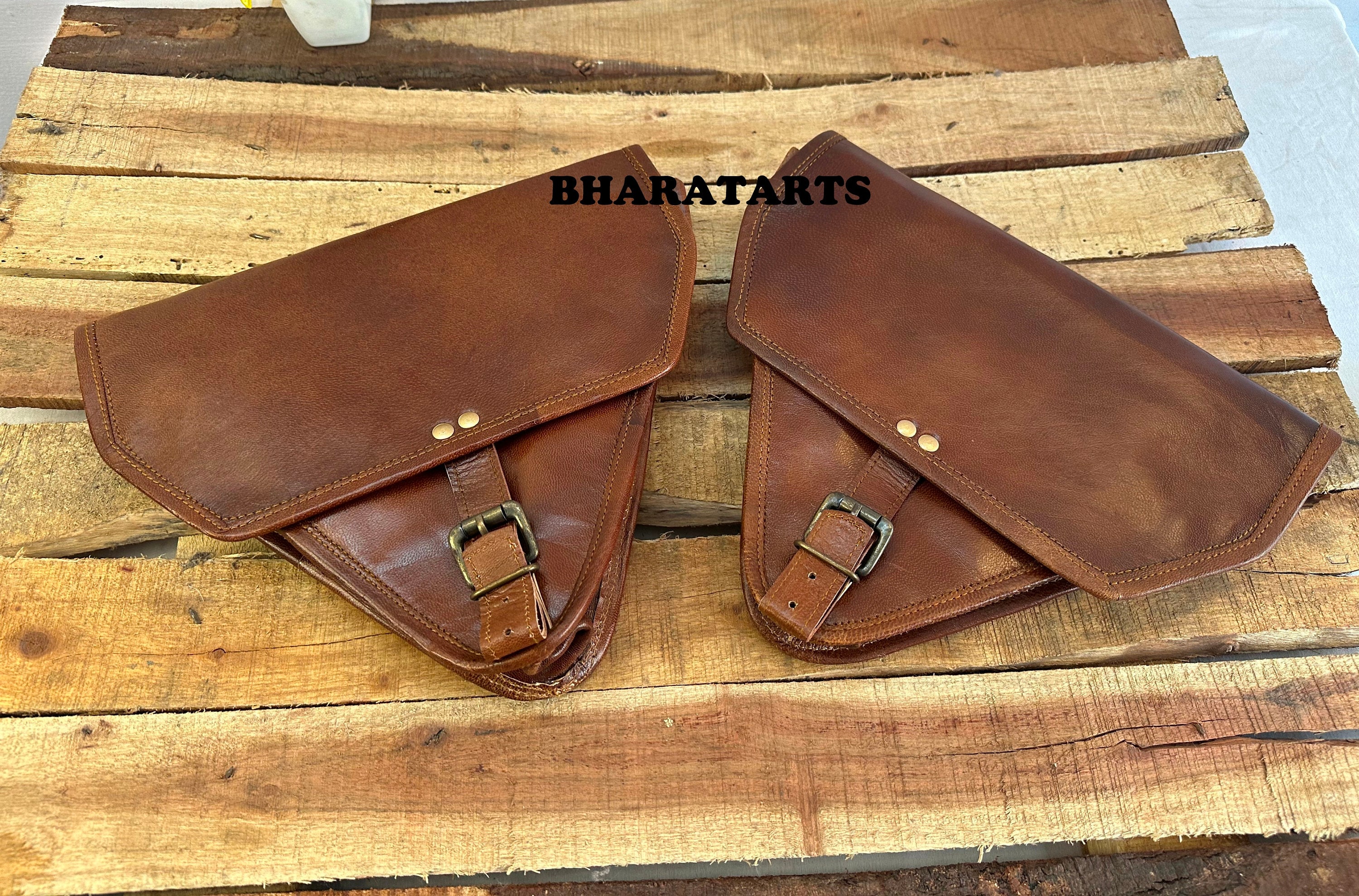 Leather side bag Etsy