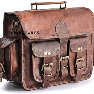 Leather Bike Bag Pair Saddle Bag Set of 2 Bags Panniers Bag Motorcycle ...