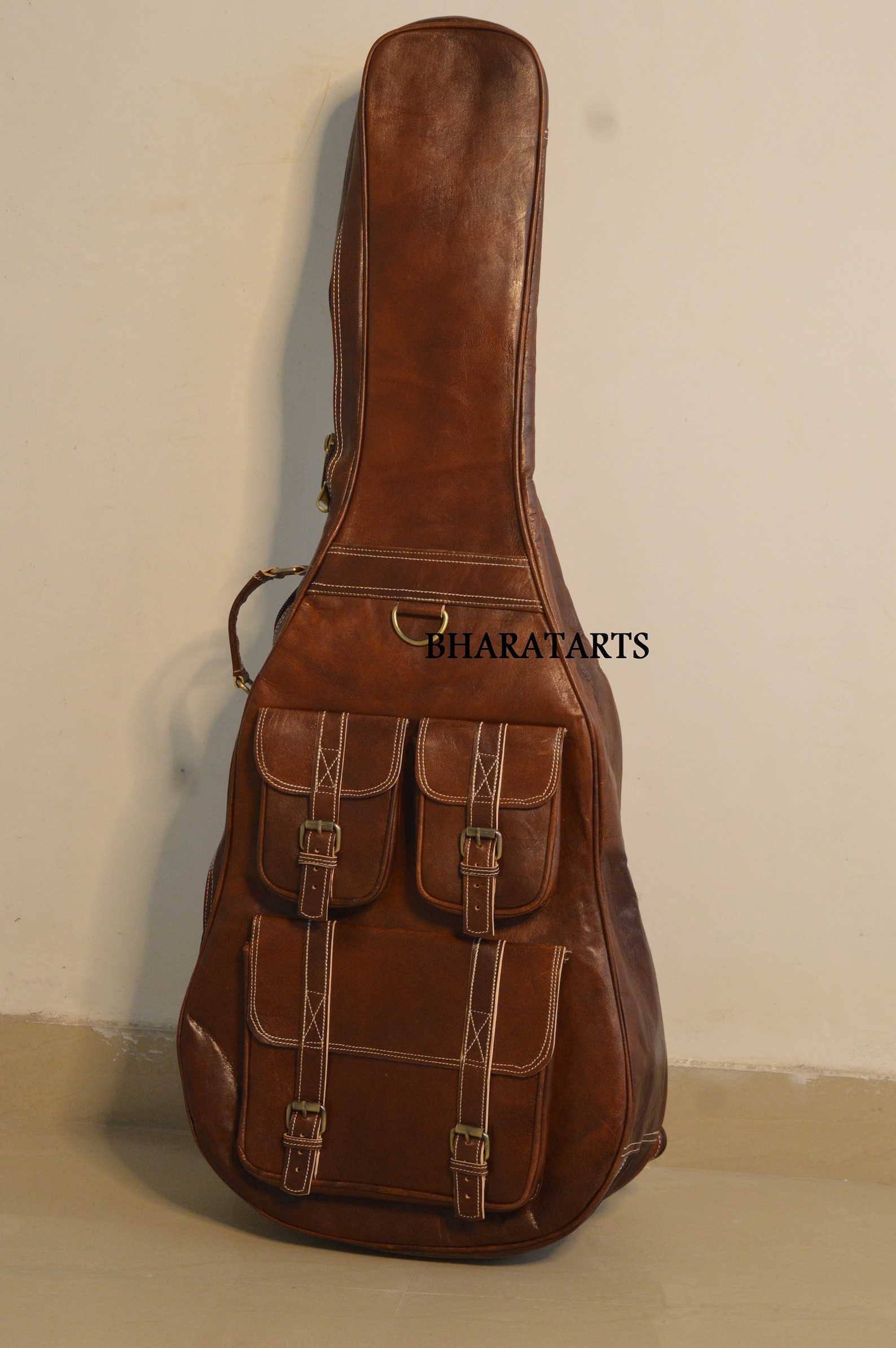 50 OFF Leather Guitar Case Soft Case Guitar Bag Leather Etsy