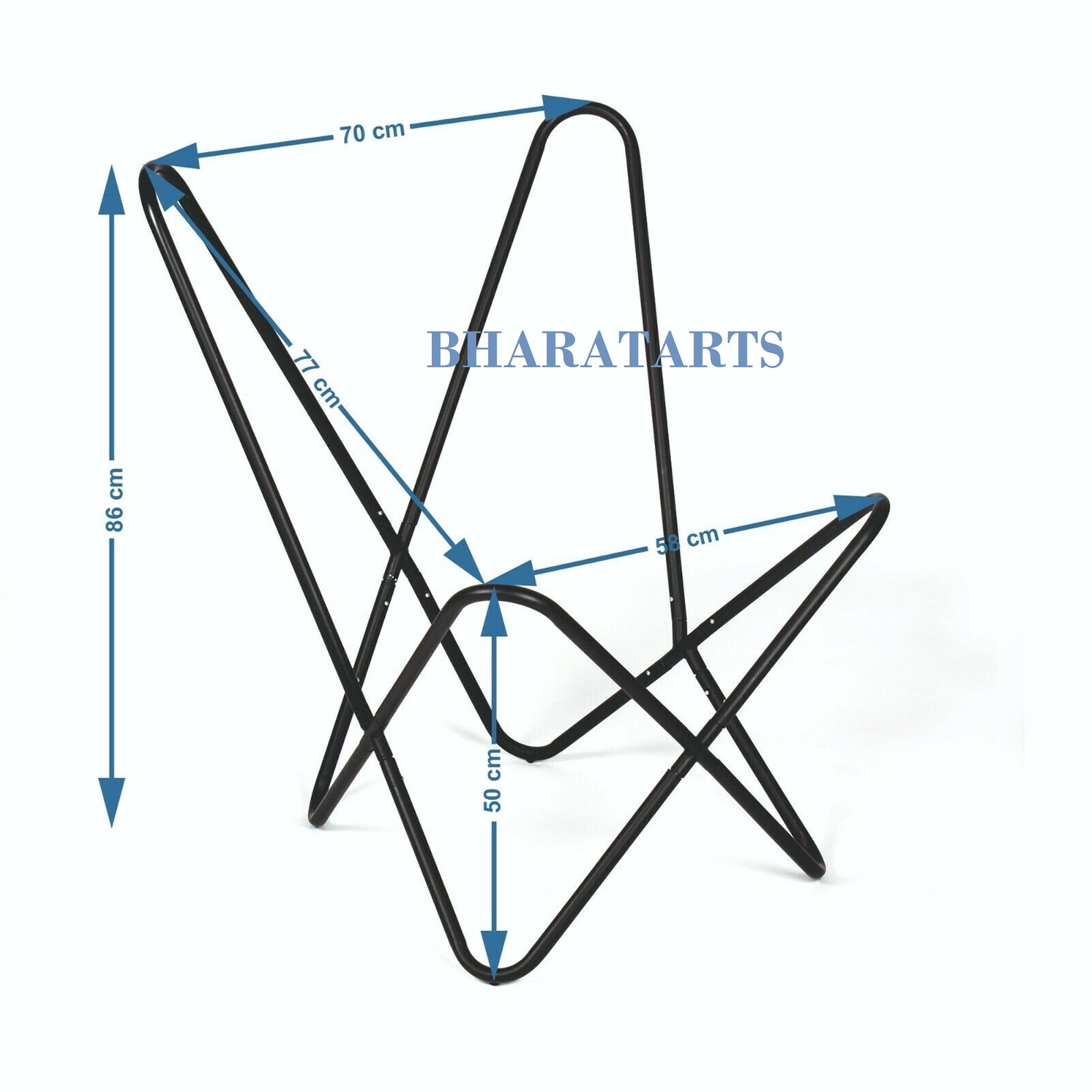 Set of 2 Handmade Leather Butterfly Chair Relaxing Arm Chair Etsy