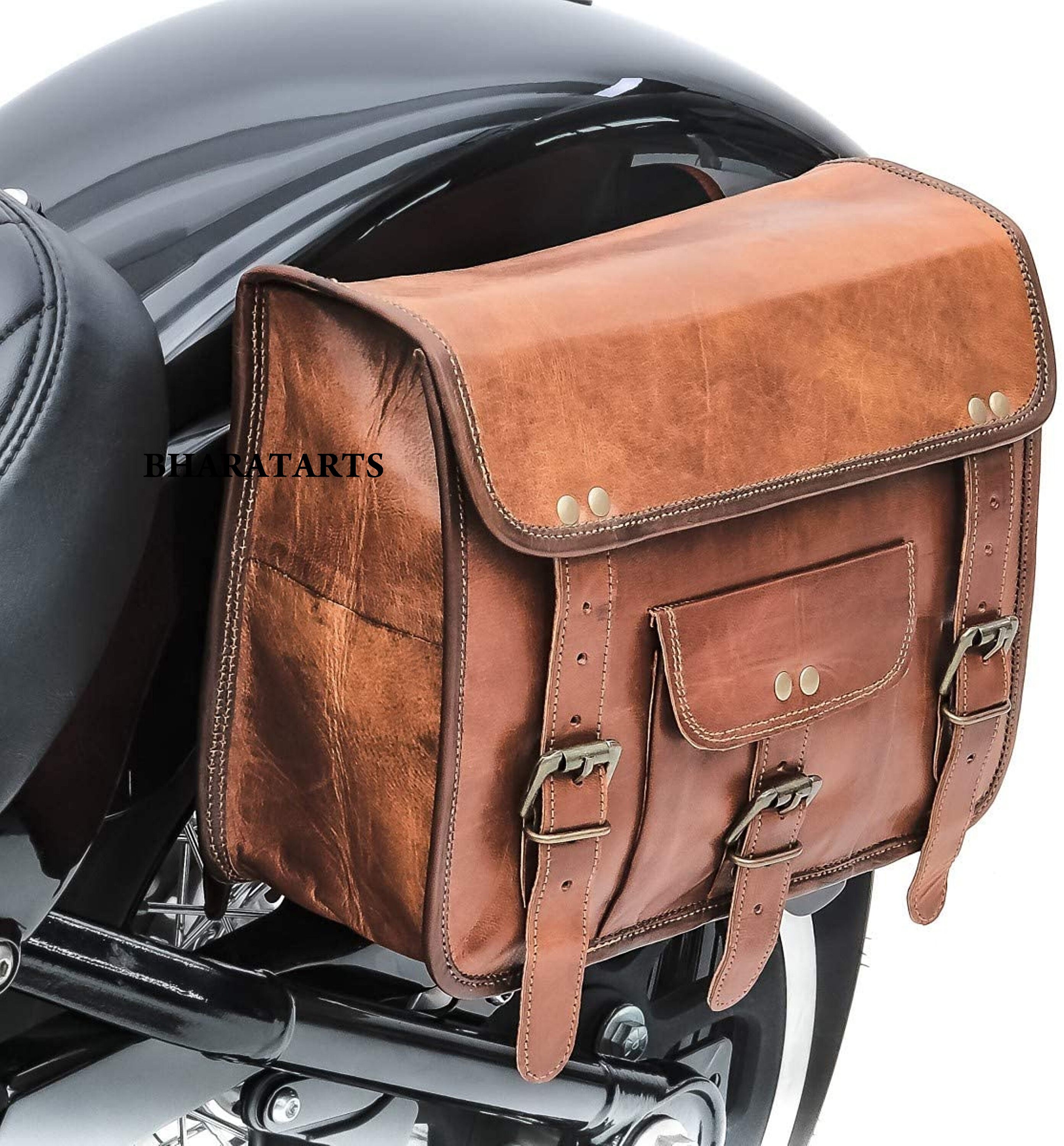 Personalized Motorcycle Saddlebags Saddle Panniers 2 Bags Side Pouch
