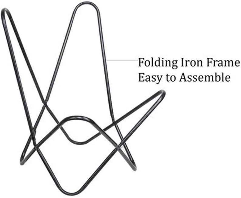 Handmade Butterfly Chair Iron Frame Easy to Assemble only Etsy