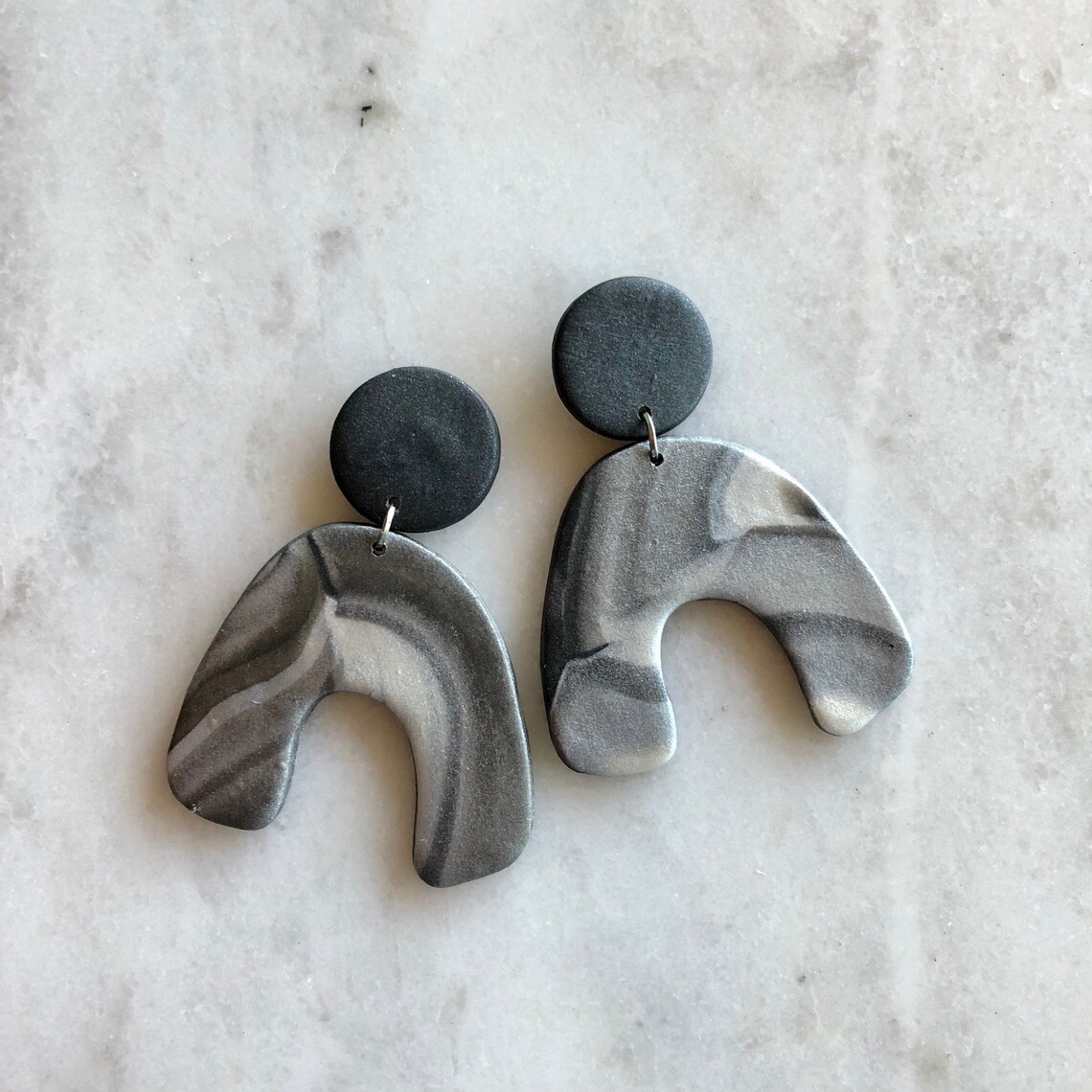 Modern Minimalist Earrings Statement Earrings Handmade Etsy