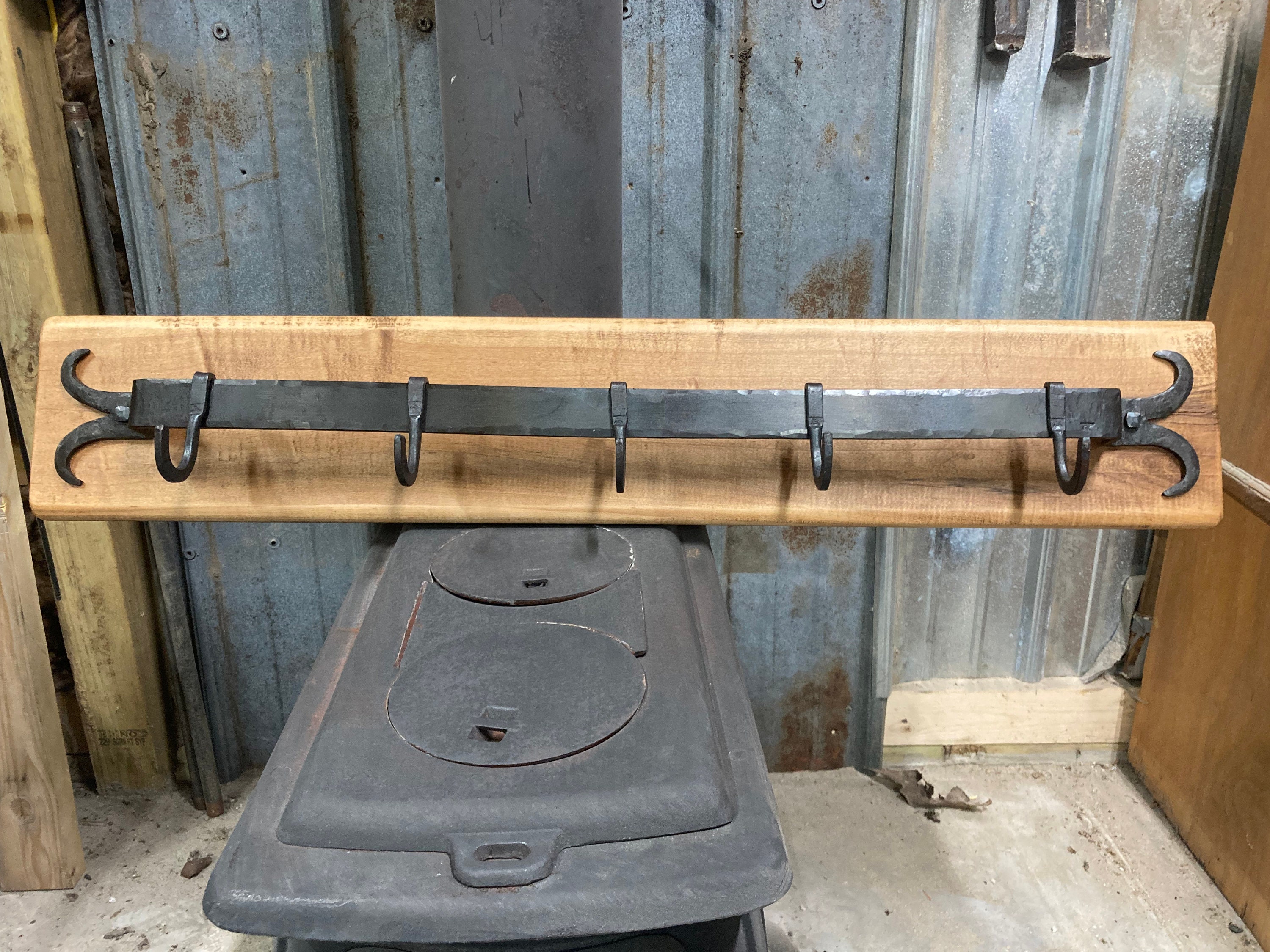 Hand Forged Cast Iron Pot Skillet Rack Hanger -  Canada